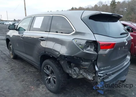 2018 Toyota Highlander Le from USA, damaged, VIN 5TDBZRFH7JS872108